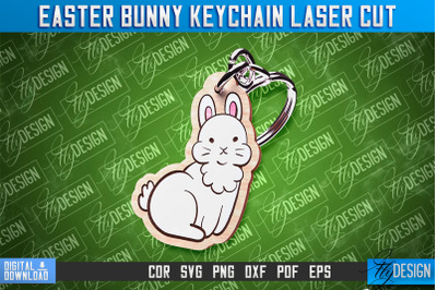 Easter Keychain Design |Easter Bunny Keychain Laser Cut | Happy Easter