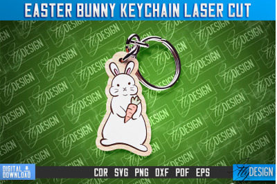 Easter Keychain Design |Easter Bunny Keychain Laser Cut | Happy Easter