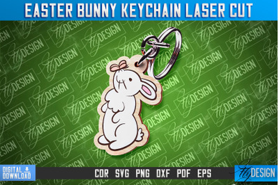 Easter Keychain Design |Easter Bunny Keychain Laser Cut | Happy Easter