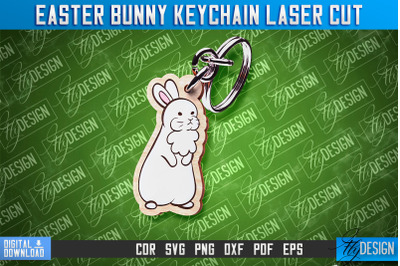 Easter Keychain Design |Easter Bunny Keychain Laser Cut | Happy Easter