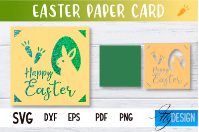 Easter Paper Craft | Paper Cut Easter Card | Bunny Paper Cut