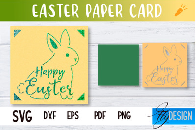 Easter Paper Craft | Paper Cut Easter Card | Bunny Paper Cut