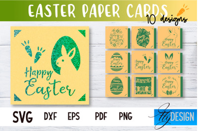 Easter Paper Craft | Paper Cut Easter Card | Bunny Paper Cut