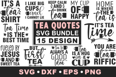 Tea Lover SVG Bundle