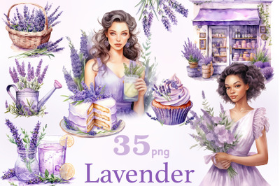 Lavender Clipart | Provence Clipart