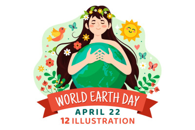 12 World Earth Day Illustration