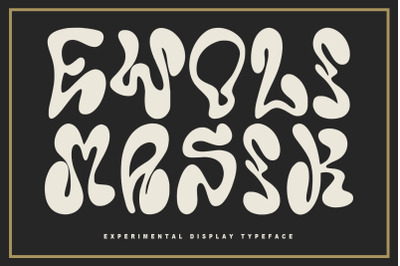 Ewoli Masik Experimental Display Typeface