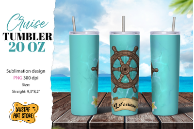 Cruise tumbler sublimation. Let&#039;s cruise. Vacation tumbler