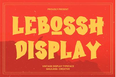 Lebossh Vintage Display Typeface