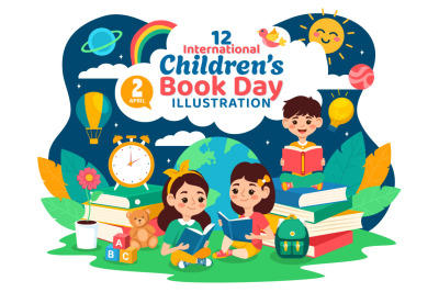 12 International Children Book Day Illustration