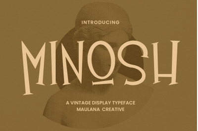 Minosh Vintage Display Typeface