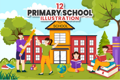 12 Primary School Illustration