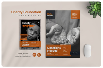 Charity Fundraiser Flyer and Poster
