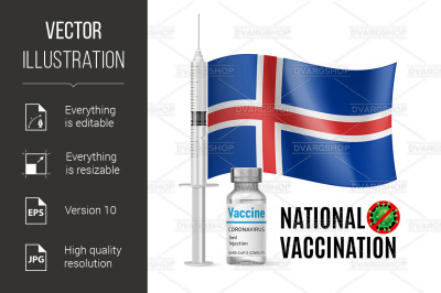 Immunization Icon of Iceland