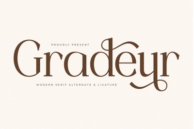 Gradeur - Modern Serif Font