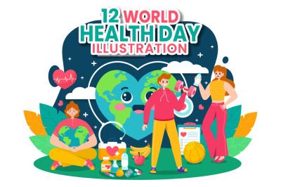 12 World Health Day Illustration