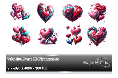 Valentine&#039;s Heart Clip Art PNG