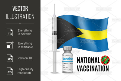 Immunization Icon of the Bahamas