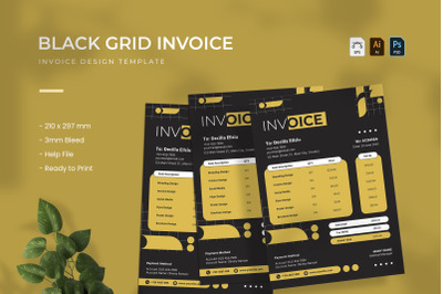 Black Grid - Invoice