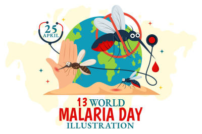 13 World Malaria Day Illustration