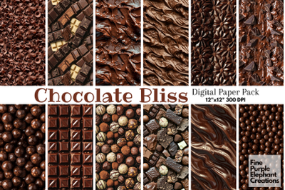 Chocolate Textures Candy Bar Frosting Paper