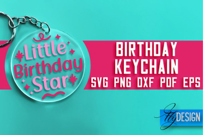 Birthday Keychain SVG Design | Birthday Quotes SVG Design