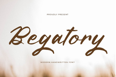 Begatory - Modern Handwritten Font