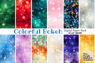 Colorful Dot Bokeh Light Effect Photography