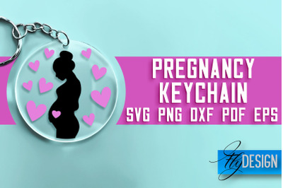 &nbsp;Pregnancy Keychain SVG Design | Pregnancy Quotes SVG Design