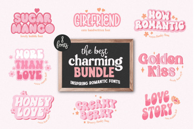 Charming Bundle - 8 Romantic Handwritten Fonts