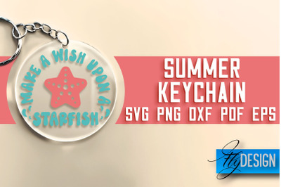 Summer Keychain SVG | Happy Quotes SVG &amp;nbsp;| SVG File