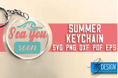 Summer Keychain SVG | Happy Quotes SVG &nbsp;| SVG File