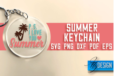 Summer Keychain SVG | Happy Quotes SVG &nbsp;| SVG File