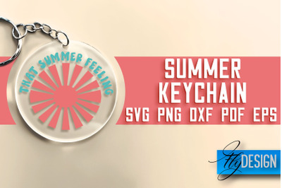 Summer Keychain SVG Design | Happy&nbsp;Quotes Design | SVG File