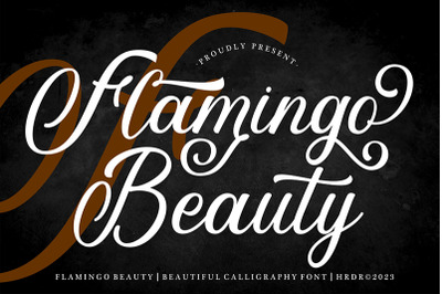 Flamingo Beauty - Beautiful Calligraphy Font