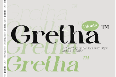 Gretha Family | 14 font family