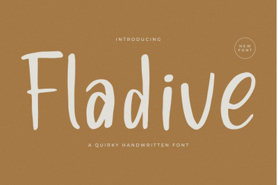 Fladive - Quirky Handwritten Font
