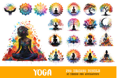 Yoga Serenity Art Bundle