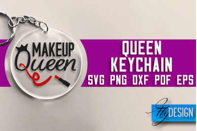 Queen Keychain SVG Design | Queen Quotes Design | SVG File