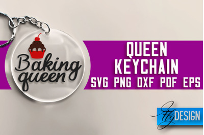 Queen Keychain SVG Design | Queen Quotes Design | SVG File