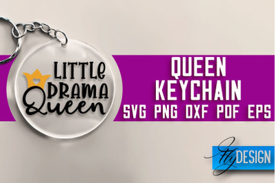 Queen Keychain SVG Design | Queen Quotes Design | SVG File