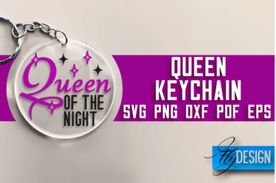 Queen Keychain SVG Design | Queen Quotes Design | SVG File