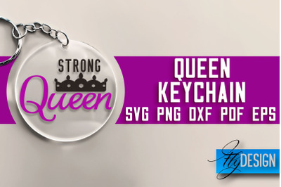 Queen Keychain SVG Design | Queen Quotes Design | SVG File