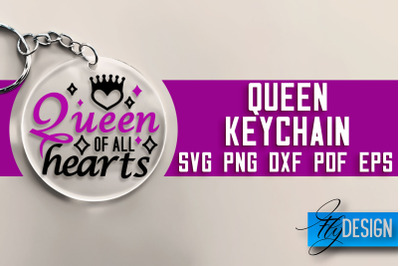 Queen Keychain SVG Design | Queen Quotes Design | SVG File