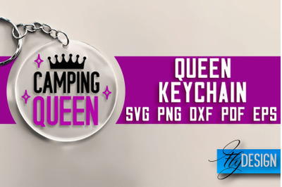 Queen Keychain SVG Design | Queen Quotes Design | SVG File