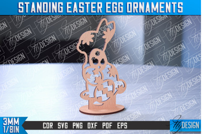 Standing Easter Egg Ornaments | Decorative&nbsp;Standing Easter Egg | CNC F