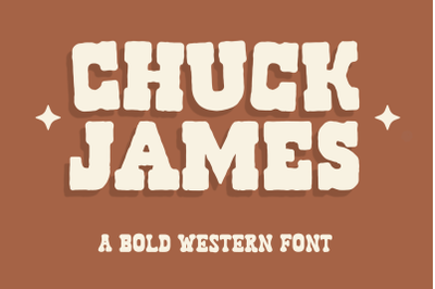 Chuck James Font, Rodeo Cowboy, Serif Typeface, Bold Font, America