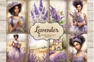 Lavender Junk Journal Paper | Vintage Journaling