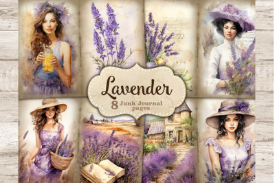 Lavender Junk Journal Kit | Victorian Ephemera