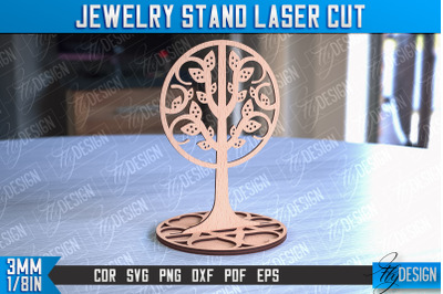 Jewelry Stand Laser Cut Design | Accessories Stand | CNC File